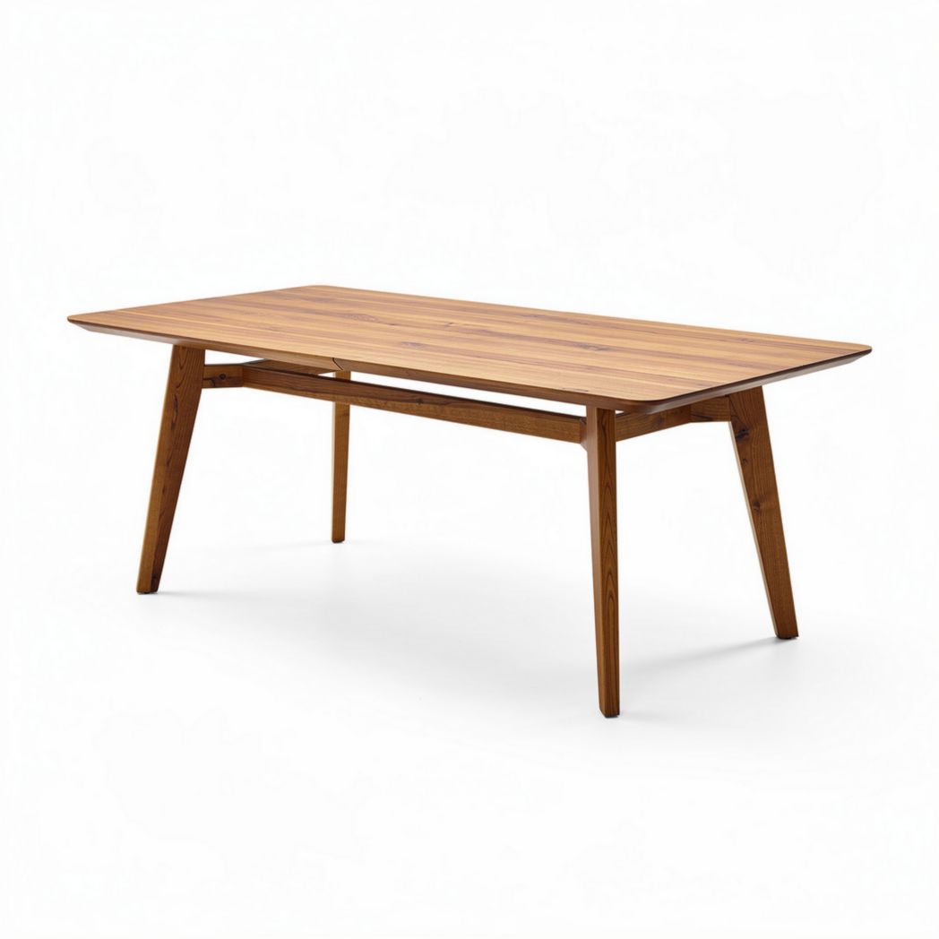 Table rectangulaire en bois de hêtre dimensions 180 x 90 x 75cm pour salle à manger