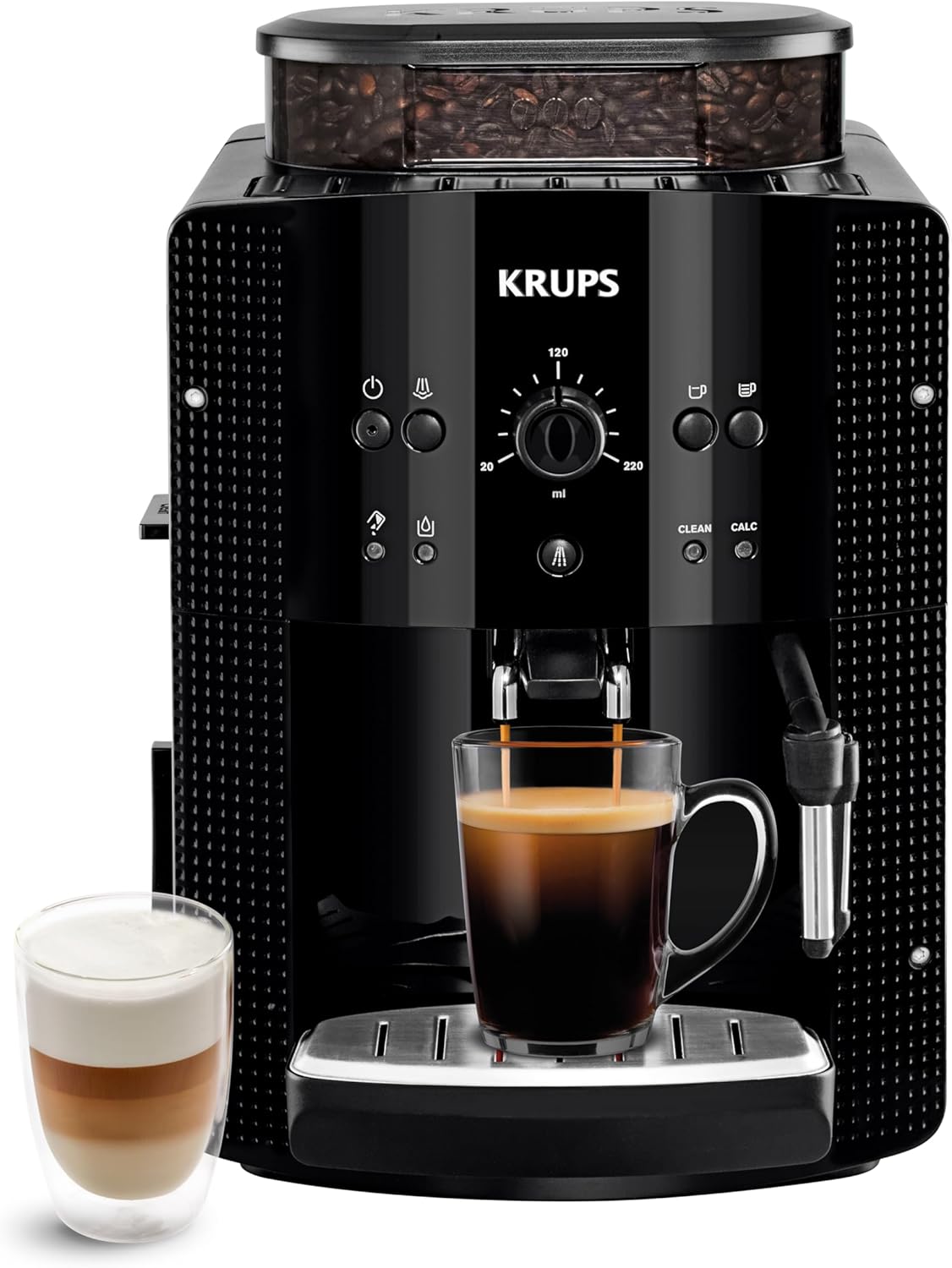 Krups Machine expresso broyeur Essential YY8125FD noire(Noir)