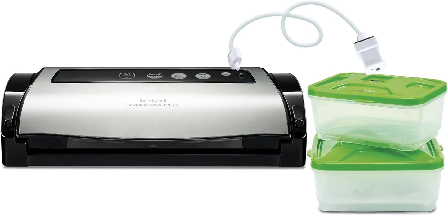 Tefal YY3107FB Vacupack Plus Scellage Appareil de mise sous vide avec 2 Boîtes hermétiques(Vacupack Plus Scellage)