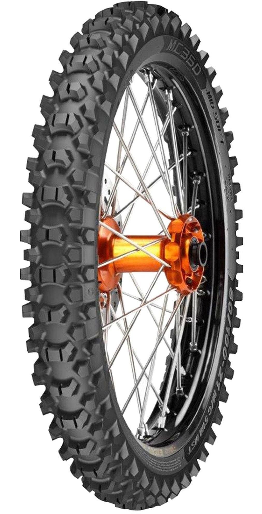 Metzeler MC360 Mid TT(Noir/Orange/Argent)
