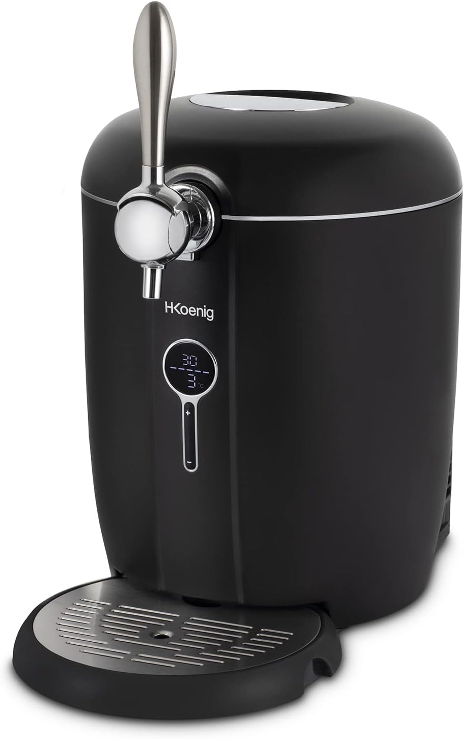 H.Koenig Tireuse à Bière compatible tous Fûts Universels Pressurisés de 5L Inox BW1778, Machine, Pompe, Pression domestique, Professionnelle, Universelle, Refroidissement intégré 4°C(BW1688)