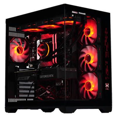 [PC Gamer Black Platinum / RTX 5080 / Intel i7 14700KF / 32 Go DDR5 RGB / 2 To SSD NVMe / Windows version d'essai](Noir/Rouge)