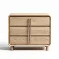 Commode en bois clair avec trois tiroirs dimensions 50 x 40 x 35cm