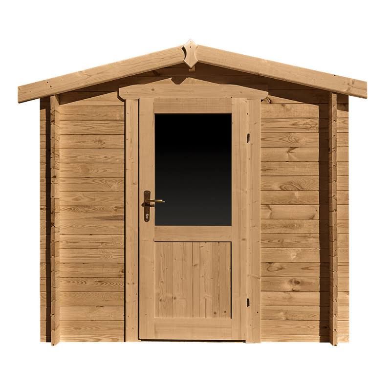 gardy shelter Abri de jardin en bois massif 4m² PRIMO(Bois Clair)