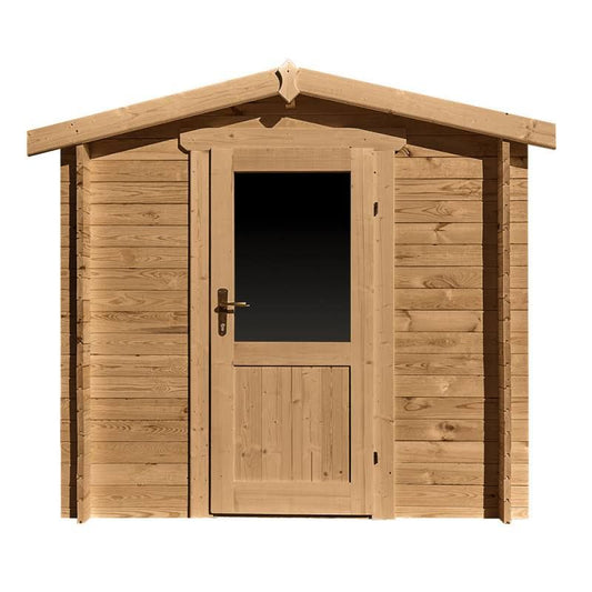 gardy shelter Abri de jardin en bois massif 4m² PRIMO(Bois Clair)