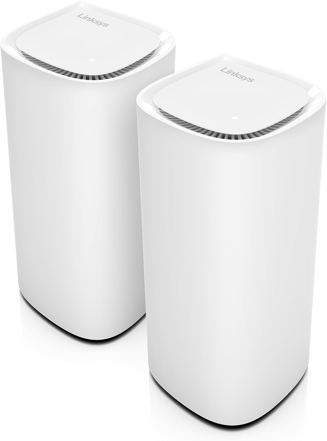 Système WiFi 7 Mesh Linksys Velop Pro 7 Mbe7002 – Routeur Cognitive Mesh Triple Bande avec Débit Supérieur à 10 Gbit/S – Couverture Multiroom Jusqu’à 550 M² et 400 Appareils – Lot De 2(Blanc)