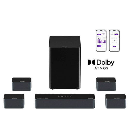Barre de son Ultimea Poseidon D80 7.1 Dolby Atmos + caisson 460W(Noir)