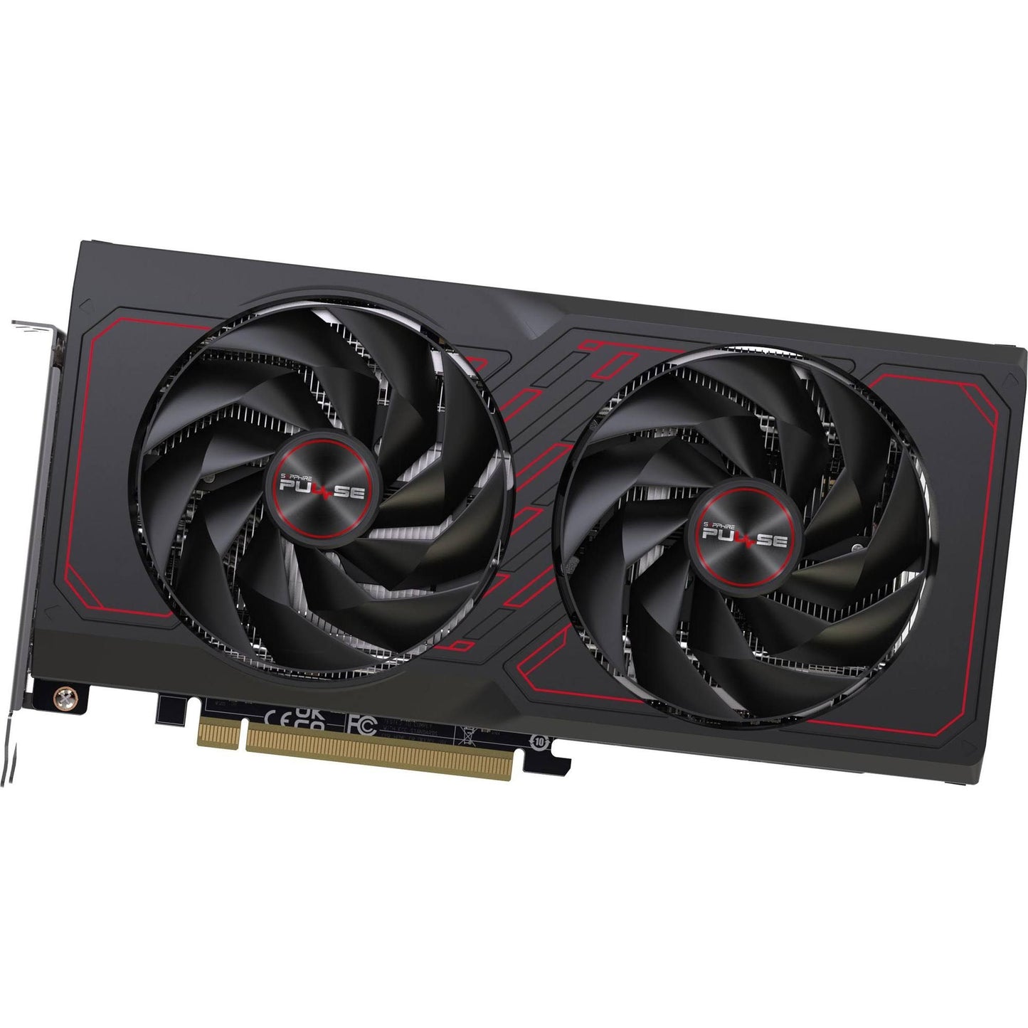 11339-04-20G Sapphire Pulse AMD Radeon RX 7600 XT 16GB GDDR6 GPU(Noir/Rouge)