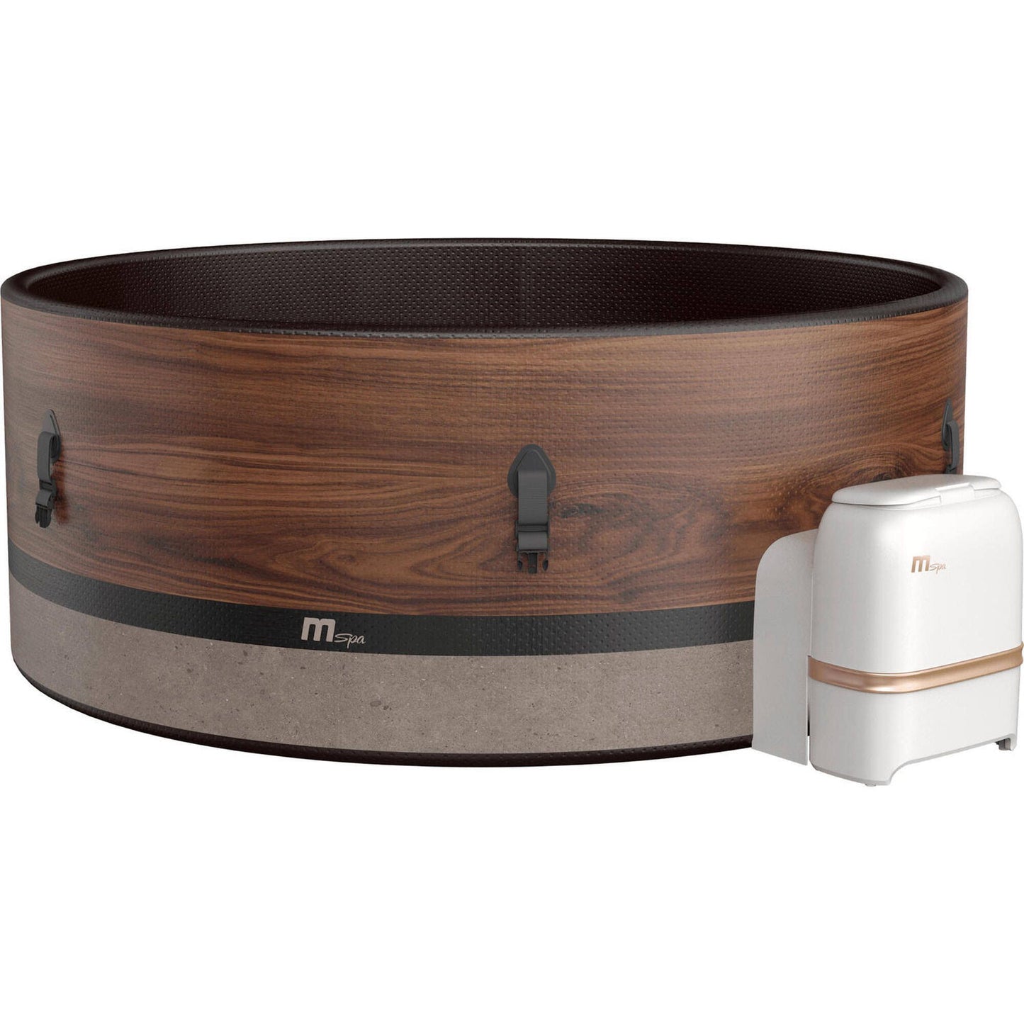 MSpa Spa Duet 6 places semi rigide(Marron/Blanc)