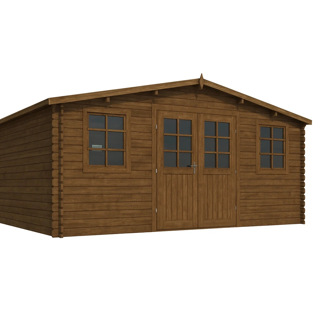 Abri de Jardin en Bois Massif 600x300x250 cm(Marron)