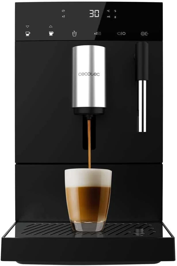 Cecotec cafetière Cremmaet Compact, 1350W, 19 bars, broyeur grains 150g