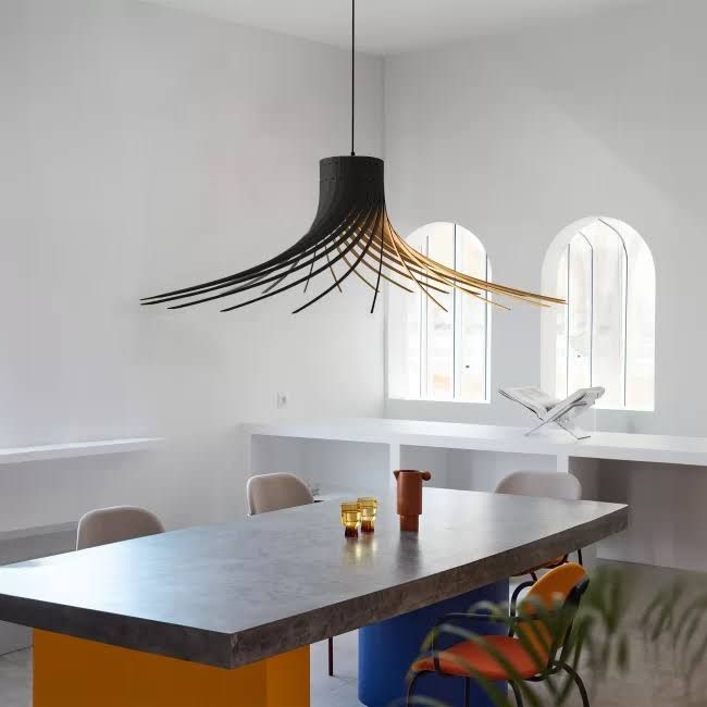 piatoni Hängeleuchte ROTOND XXL(Noir/Or)