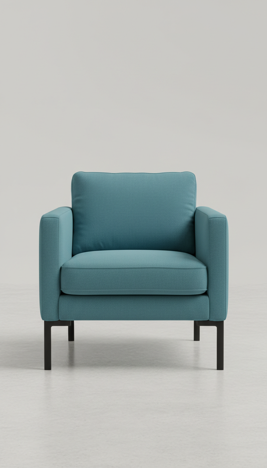 Fauteuil sculptural en bois massif